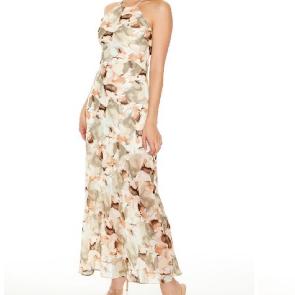 Watercolor Floral Maxi Dress